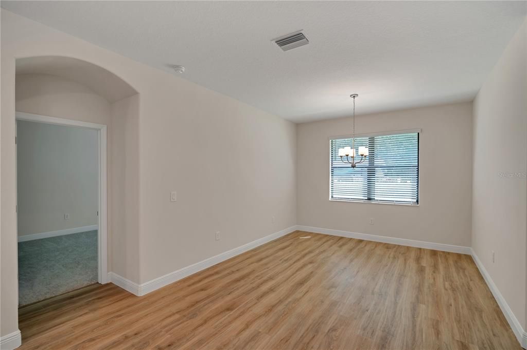 Chandelier, Empty room, Interior, Wood Texture Flooring