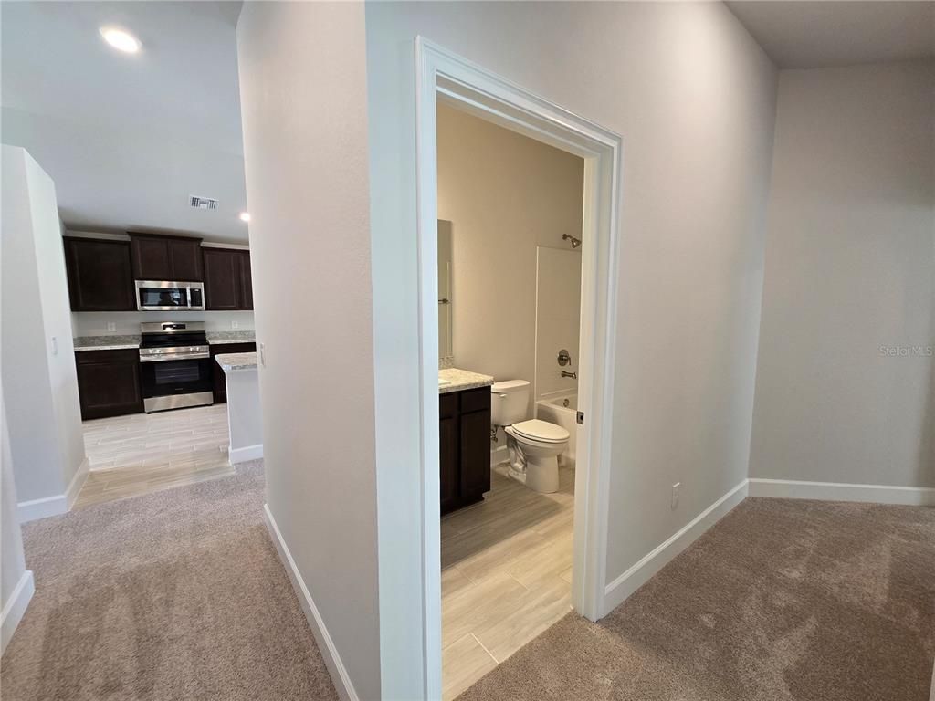 Bathroom, Interior, Kitchen, Recessed Lighting, Wood Texture Flooring