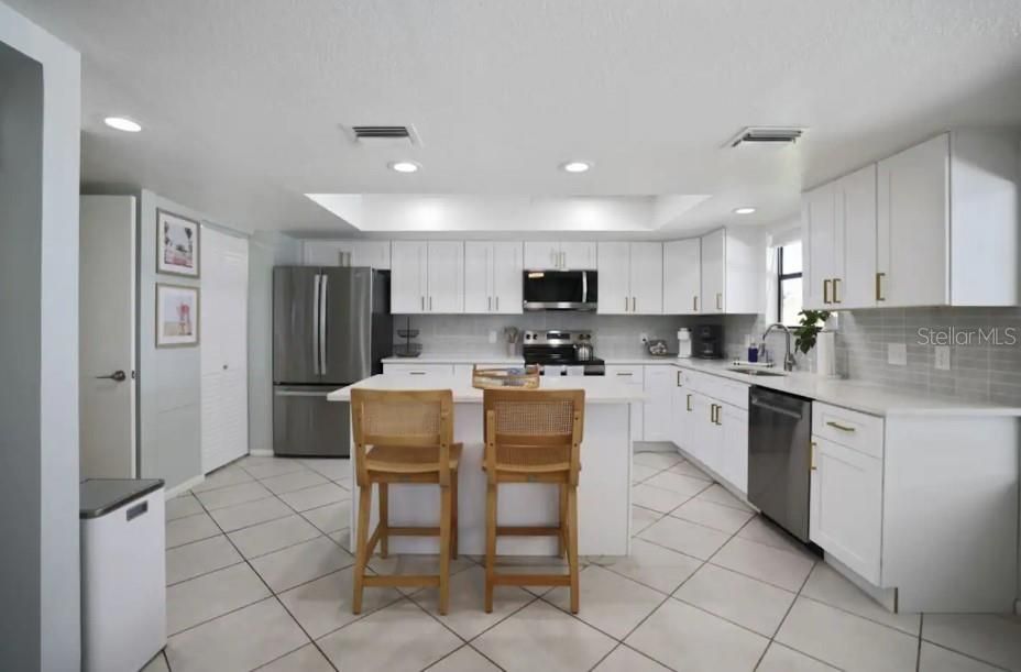 Interior, Kitchen, Recessed Lighting, Stainless Steel Appliances