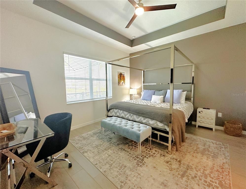 Bedroom, Home Office, Interior, Wood Texture Flooring