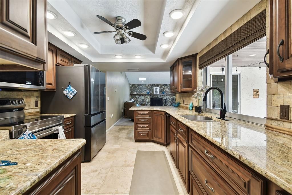 Interior, Kitchen, Recessed Lighting, Stainless Steel Appliances