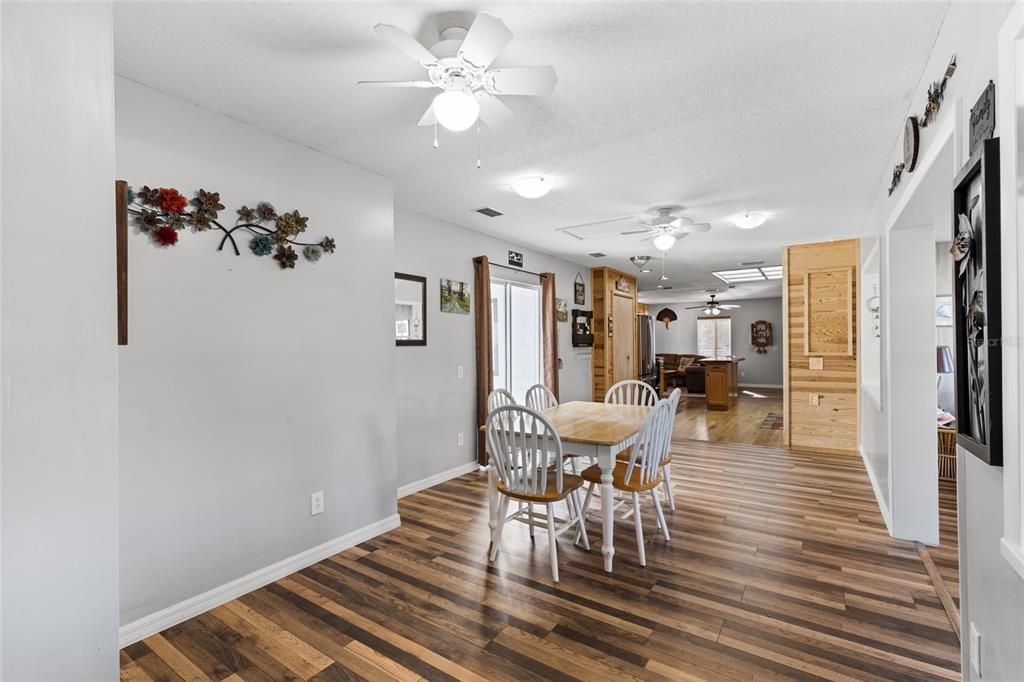 Dining room, Interior, Wood Texture Flooring