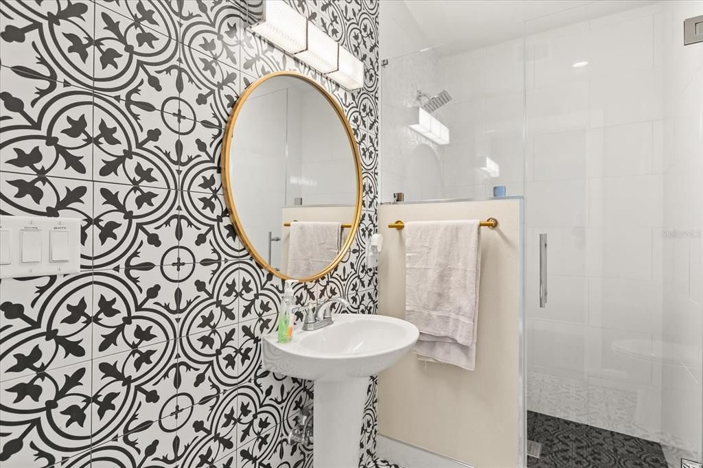 Bathroom, Glass Shower, Interior
