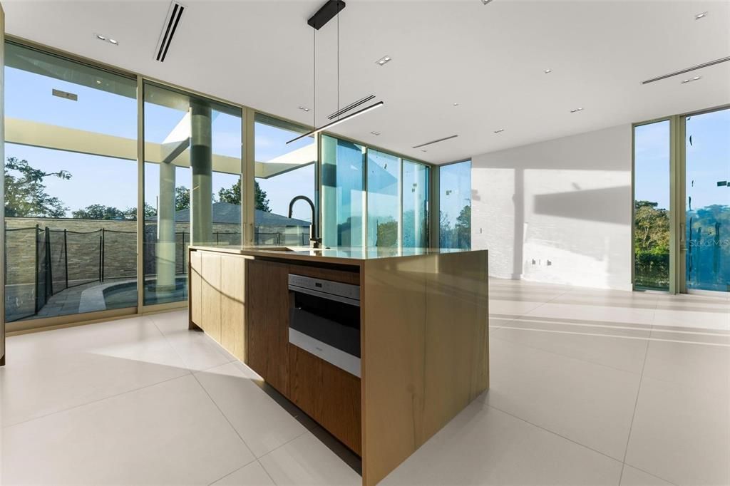 Interior, Kitchen, Pendant Lights, Recessed Lighting, Water