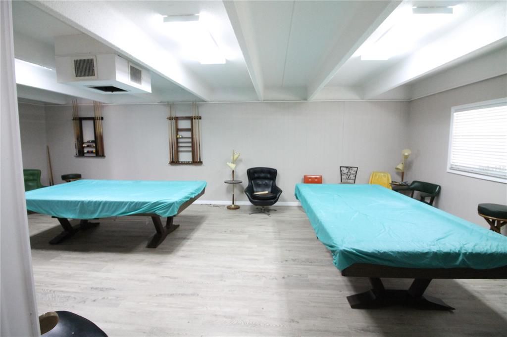 Billiard Table, Game Room, Interior, Wood Texture Flooring
