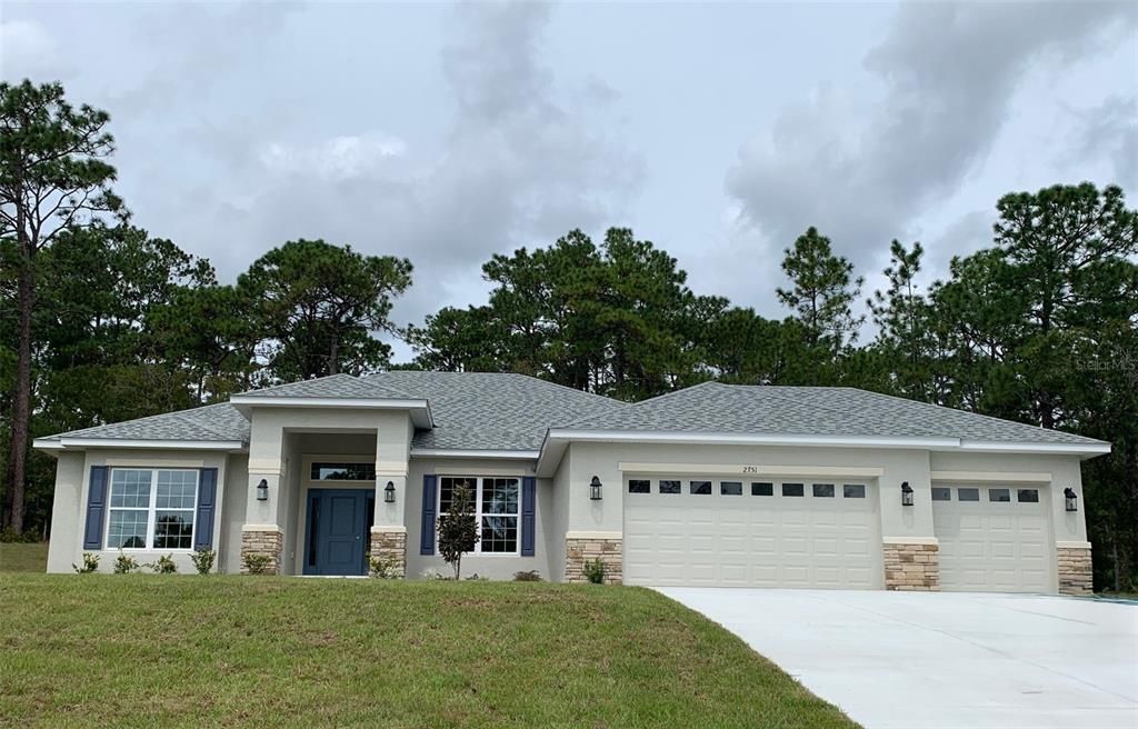 Attached, Exterior, Facade, Ranch