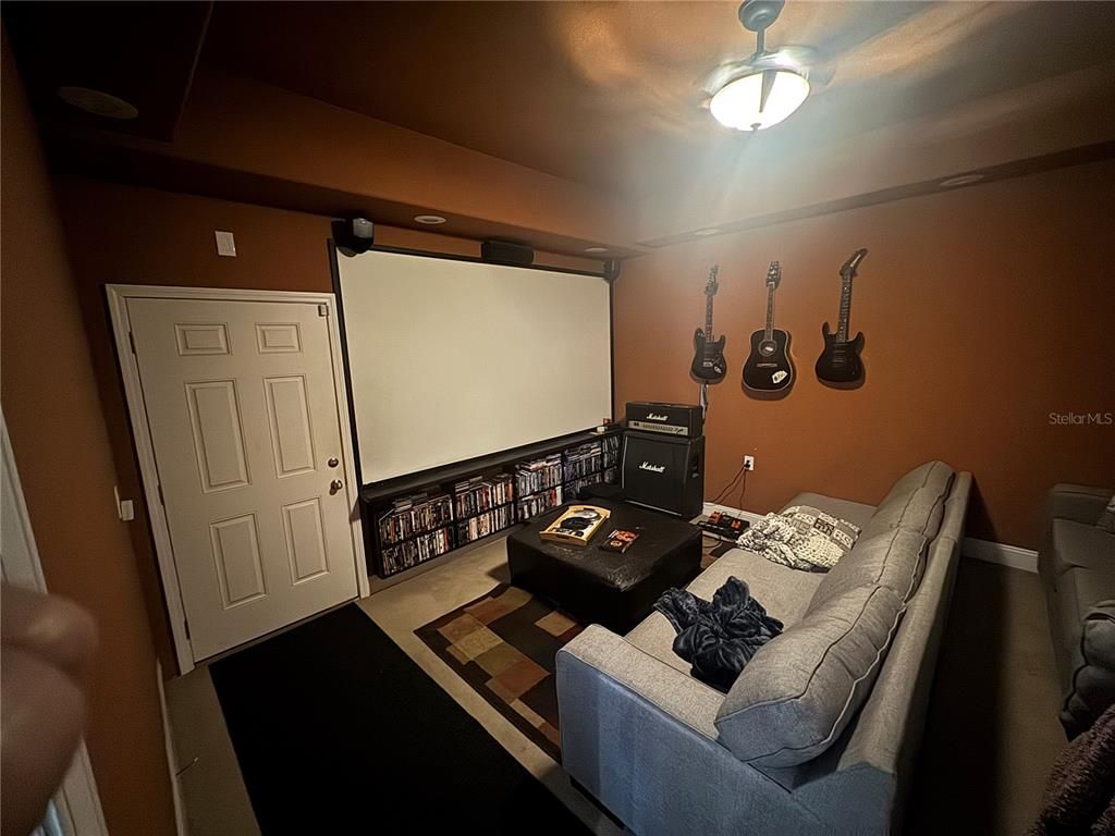 Interior, Living room, Projection Screen, Theatre Room