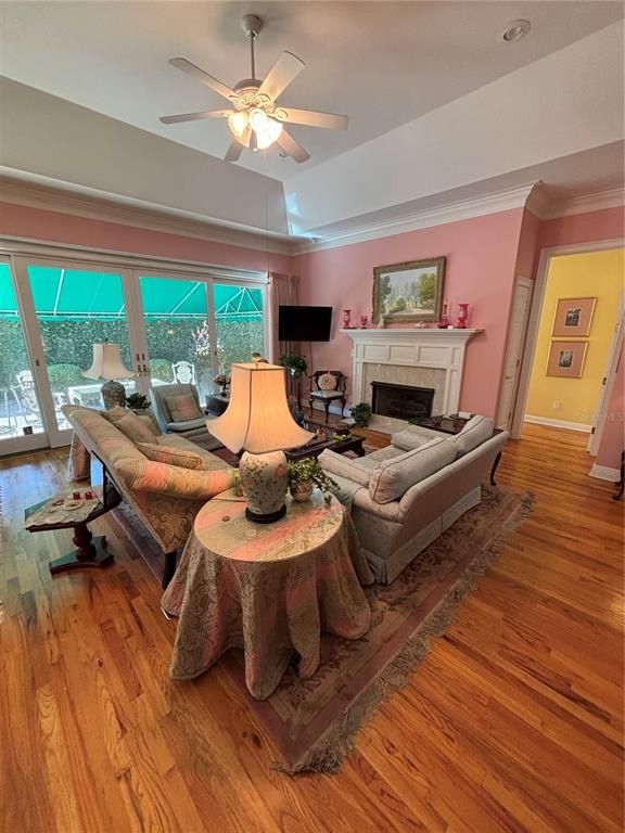 Fireplace, Interior, Living room, Wood Texture Flooring