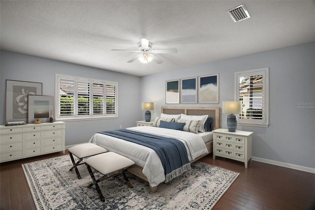 Bedroom, Interior, Wood Texture Flooring
