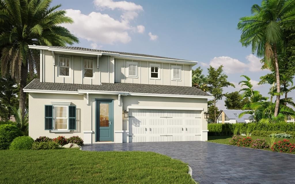 Attached, Exterior, Facade, Modern