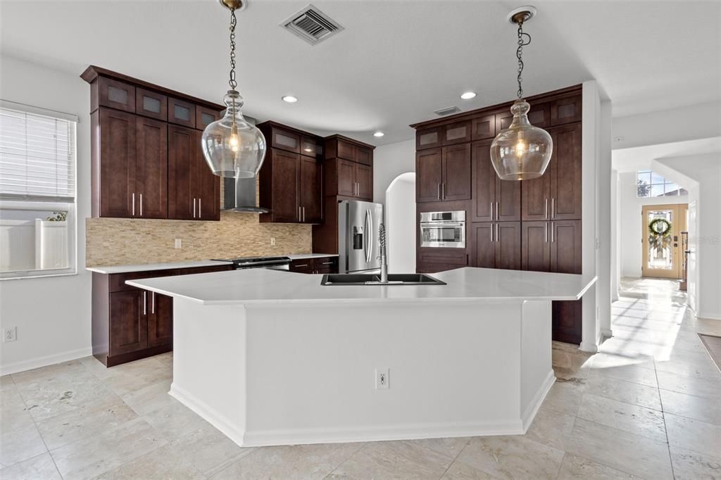 Interior, Kitchen, Pendant Lights, Recessed Lighting
