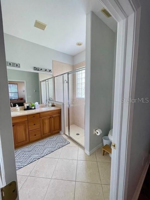 Bathroom, Dual Sink Vanities, Glass Shower, Interior