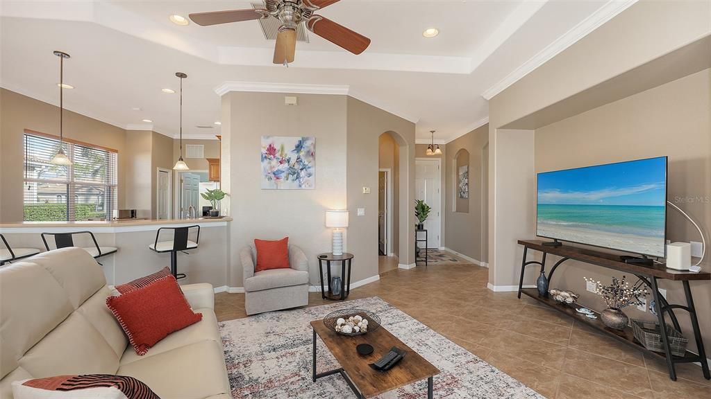 Interior, Kitchen, Living room, Pendant Lights, Recessed Lighting