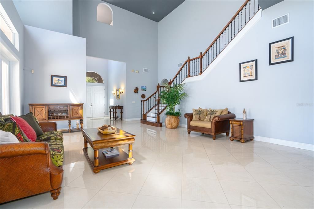 Interior, Living room, Recessed Lighting