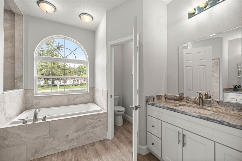 Bathroom, Interior, Wood Texture Flooring