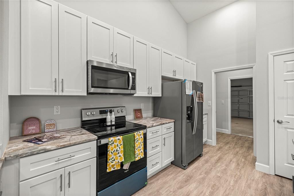 Interior, Kitchen, Wood Texture Flooring