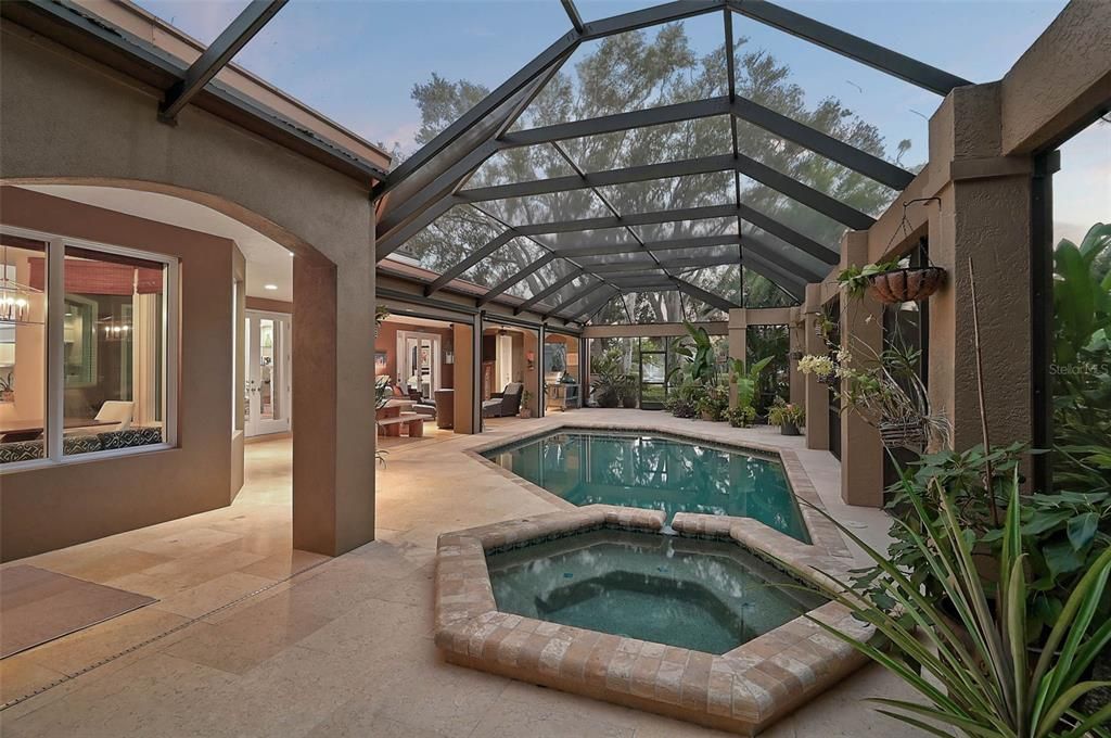 Glass Ceilings, Interior, Pool, Sun Room