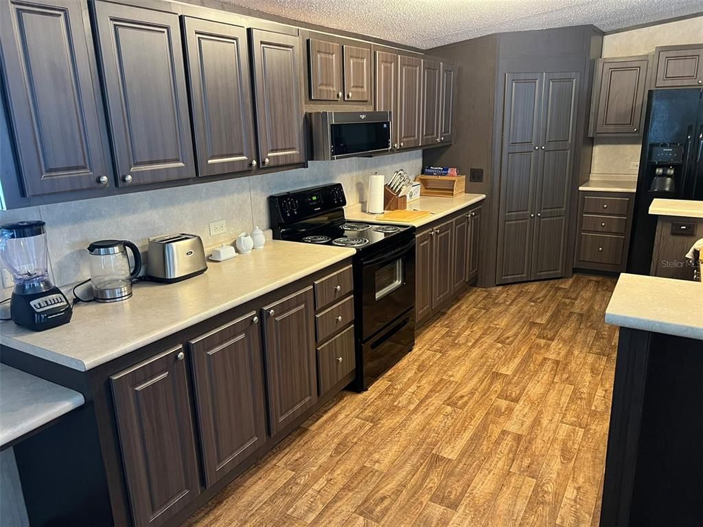 Interior, Kitchen, Wood Texture Flooring