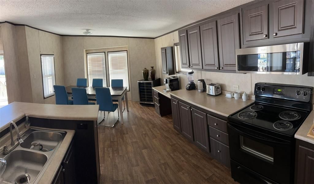 Dining room, Interior, Kitchen, Wood Texture Flooring