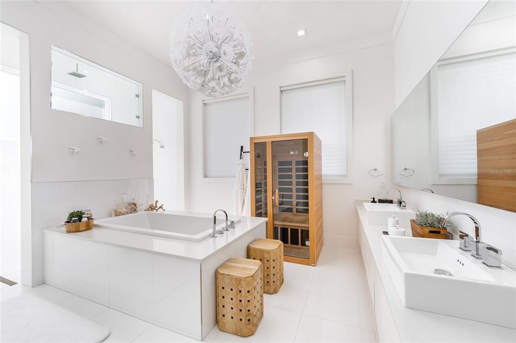 Bathroom, Dual Sink Vanities, Interior, Recessed Lighting