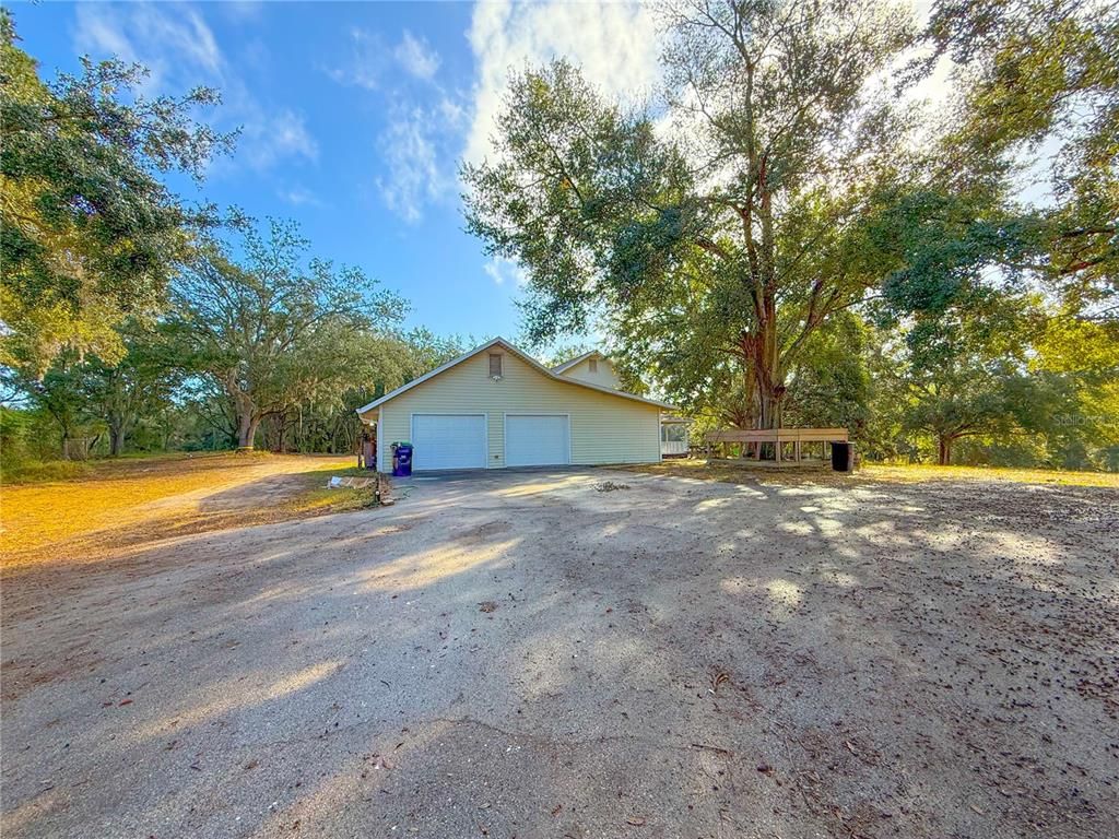 Backyard, Detached Garage, Exterior