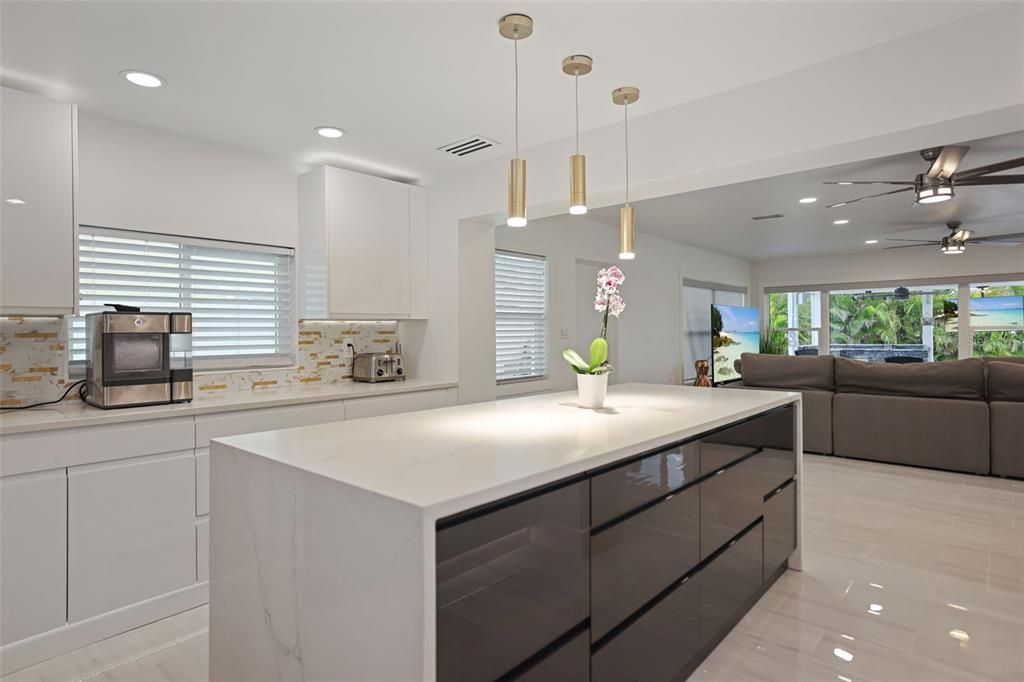 Interior, Kitchen, Pendant Lights, Recessed Lighting