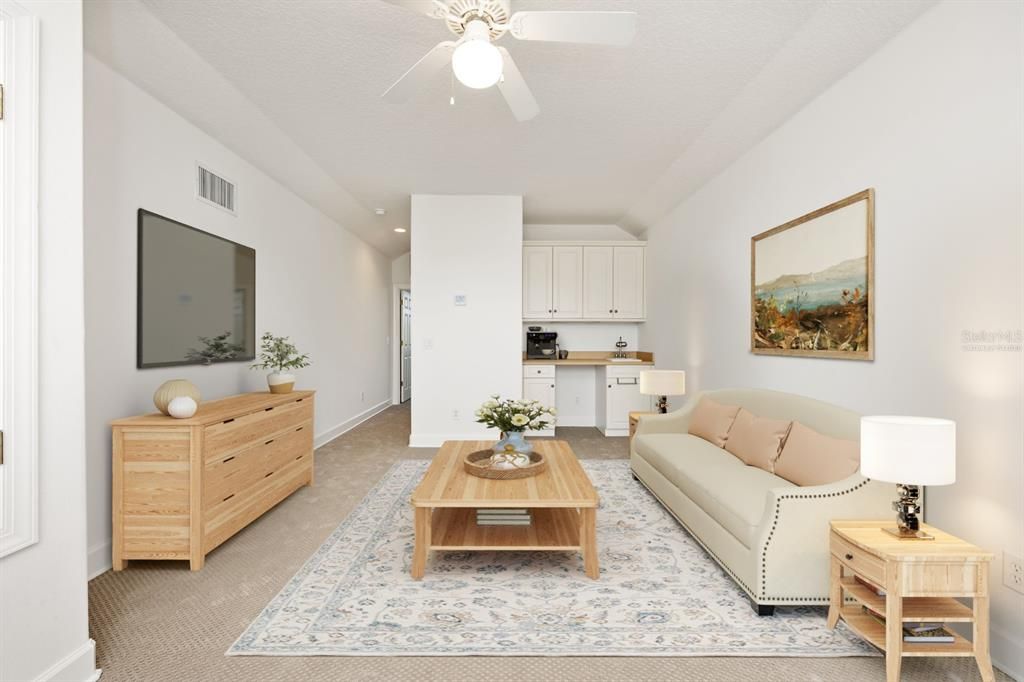 Interior, Living room, Recessed Lighting