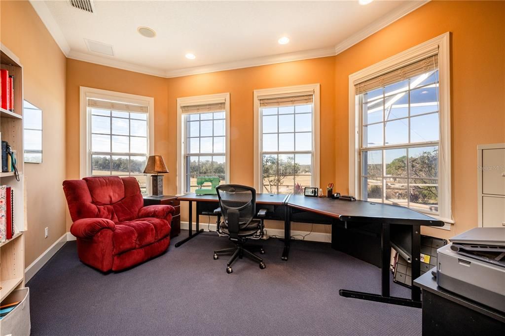 Home Office, Interior, Recessed Lighting