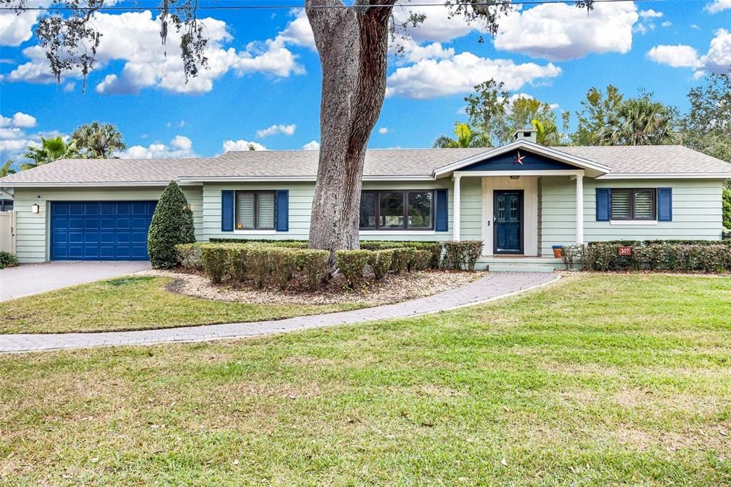 Attached, Backyard, Exterior, Facade, Ranch