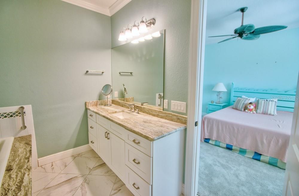 Bathroom, Bedroom, Dual Sink Vanities, Interior, Marble