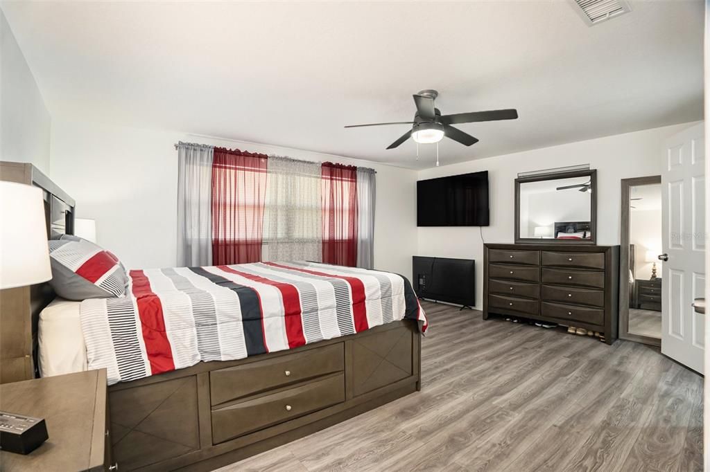 Bedroom, Interior, Wood Texture Flooring