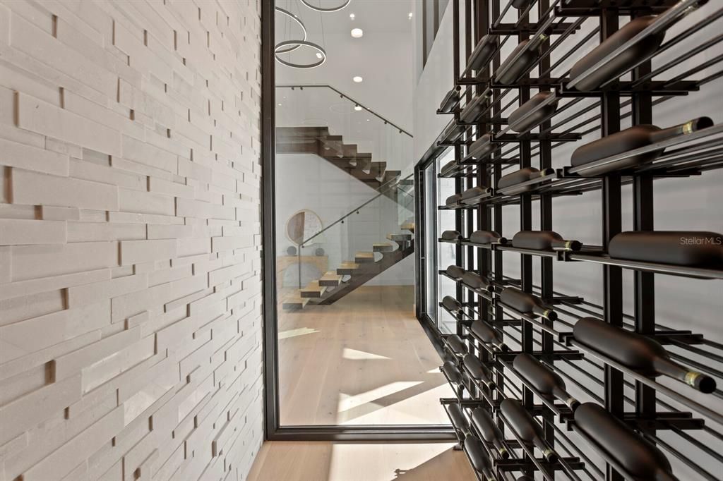 Interior, Stone Walls, Wine Storage