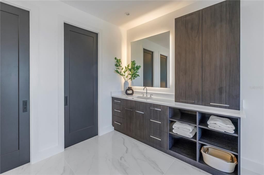 Bathroom, Dual Sink Vanities, Interior, Marble