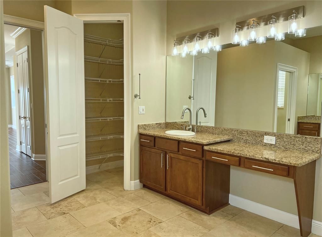 Bathroom, Dual Sink Vanities, Interior, Wood Texture Flooring