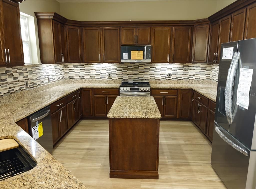 Interior, Kitchen, Wood Texture Flooring