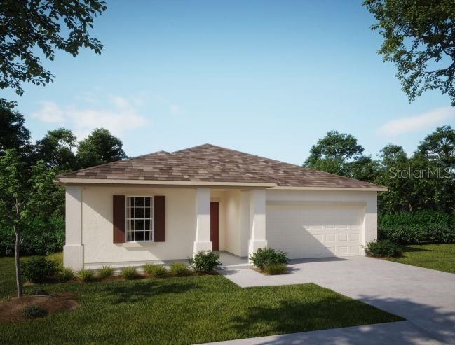 Attached, Exterior, Facade, Ranch