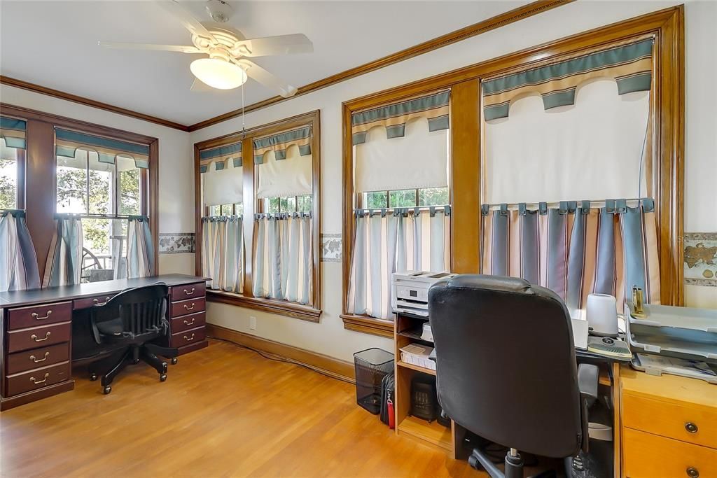 Home Office, Interior, Wood Texture Flooring