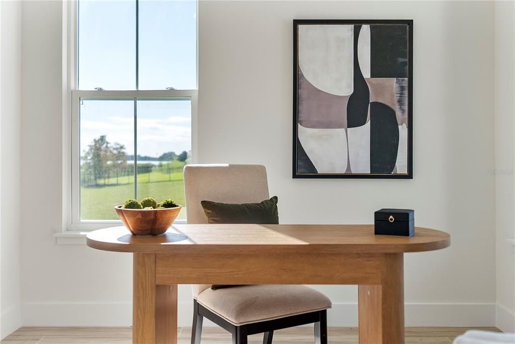 Home Office, Interior, Wood Texture Flooring