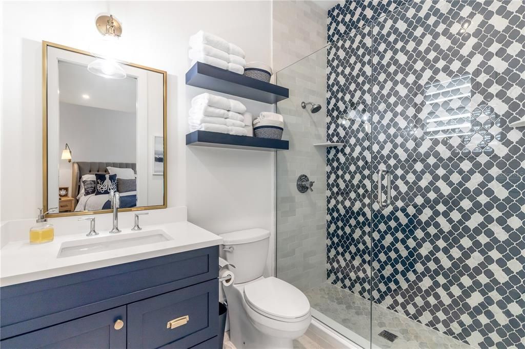 Bathroom, Glass Shower, Interior