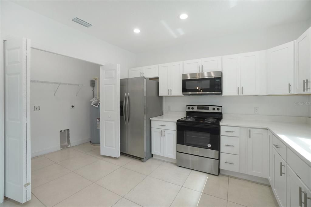 Interior, Kitchen, Recessed Lighting, Stainless Steel Appliances