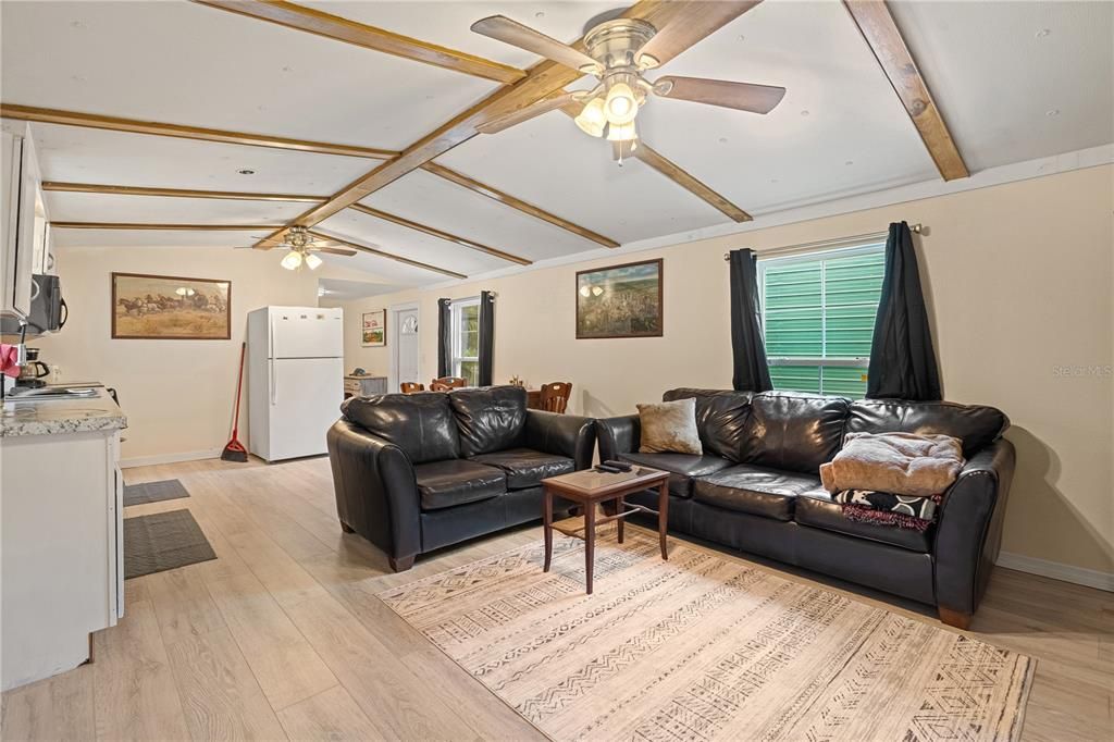 Interior, Living room, Wooden Beams, Wood Texture Flooring
