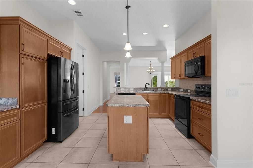 Interior, Kitchen, Pendant Lights, Recessed Lighting