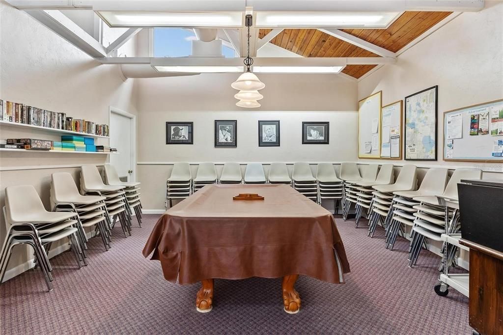 Billiard Table, Game Room, Interior, Pendant Lights, Wooden Ceilings