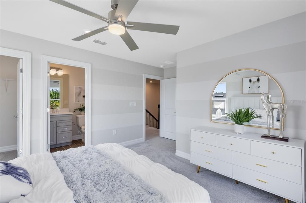 Bedroom, Interior, Recessed Lighting