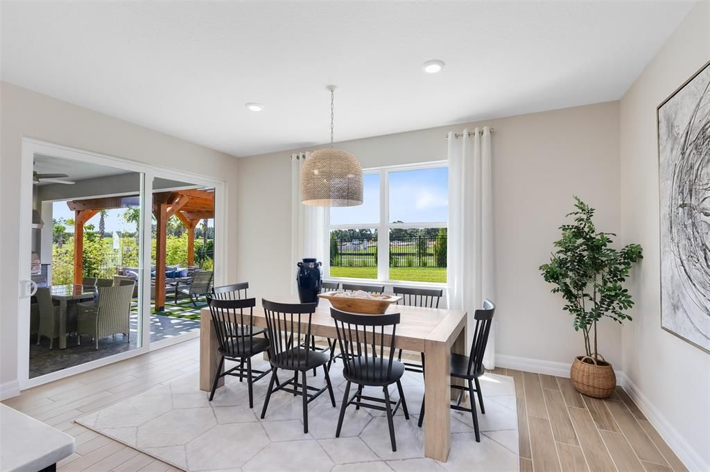 Dining room, Interior, Pendant Lights, Recessed Lighting