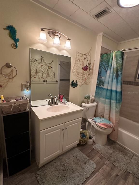 Bathroom, Interior, Wood Texture Flooring