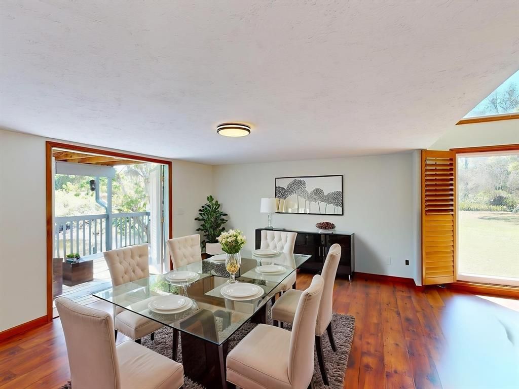 Dining room, Interior, Wood Texture Flooring