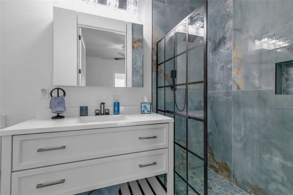 Bathroom, Glass Shower, Interior