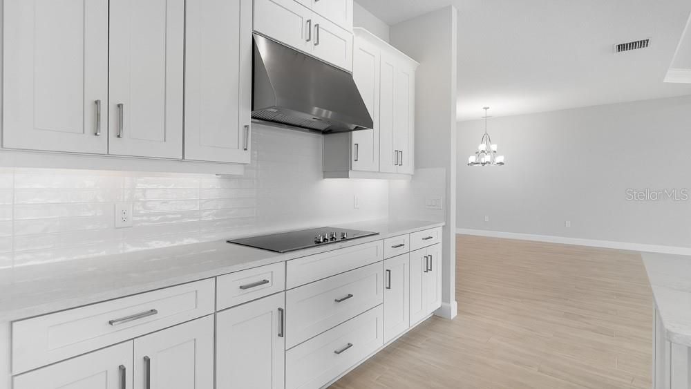 Chandelier, Interior, Kitchen, Pendant Lights, Wood Texture Flooring