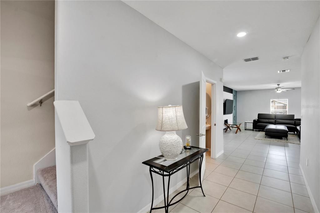 Interior, Living room, Recessed Lighting